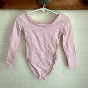 Blush Pink Danskin Long-Sleeved Leotard